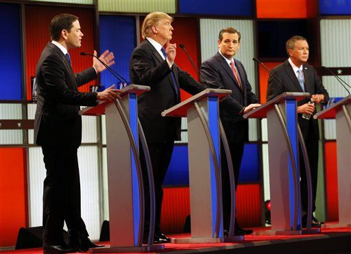 Marco Rubio, Donald Trump, Ted Cruz, John Kasich